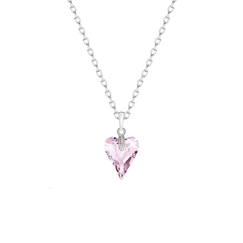 Rosaline Wild Heart Pendant Necklace Embellished with Premium Grade Austrian Crystal