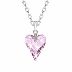 Rosaline Wild Heart Pendant Necklace Embellished with Premium Grade Austrian Crystal