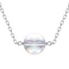 8mm Crystal AB Globe Steel Choker Embellished with Premium Grade Austrian Crystal