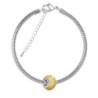 Crystal Gold BeCharmed Pearl Bracelet Embellished with Premium Grade Austrian Crystal Pearl