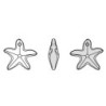 Crystal Starfish Hook Earring Embellished with Austrian Crystals