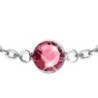 Rose Pink Bracelet Embellished with Austrian Crystals