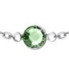 Peridot Crystal Bracelet Embellished with Austrian Crystals