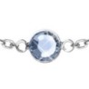 Light Sapphire Bracelet Embellished with Austrian Crystals