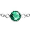 Emerald Crystal Premium Steel Bracelet Embellished with Austrian Crystal