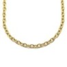 Premium Stainless Steel Gold Plated Oval Link Chain Toggle Designer Choker (Made in Japan)