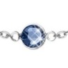 Sapphire Bracelet Embellished with Austrian Crystals