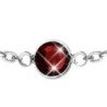 Ruby Red Bracelet Embellished with Austrian Crystals