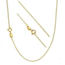 18K Gold Plated on 925 silver Cable Chain Necklace