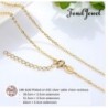 18K Gold Plated on 925 silver Cable Chain Necklace