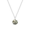 Premium Natural Dalmatian Jasper 10mm Bead Pendant 925 Silver Plated Necklace