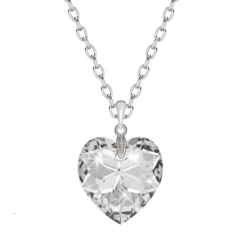 Premium Steel Beautiful Heart Necklace Collection Embellished with Premium Grade Austrian Crystals