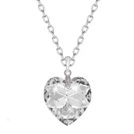 Premium Steel Beautiful Heart Necklace Collection Embellished with Premium Grade Austrian Crystals