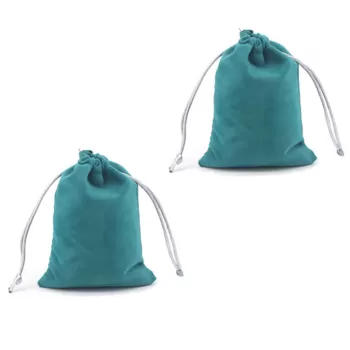 2pcs / 4pcs Premium Velve Bluey Green / Rosa Pink Jewellery Gift Pouch