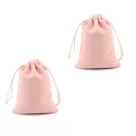 2 piece Rosa Pink Premium Velvet Jewellery Gift Pouch