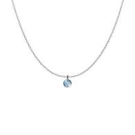 Aquamarine Classic Cut Elegant Pendant Necklace Embellished with Austrian Crystal