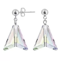 Crystal AB Courage Arrow Stud Earrings Embellished with Austrian Crystals