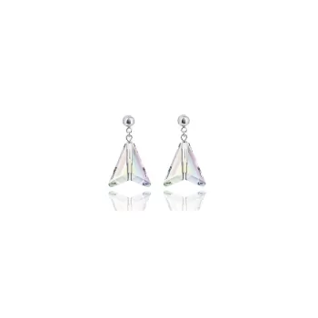 Crystal AB Courage Arrow Stud Earrings Embellished with Austrian Crystals