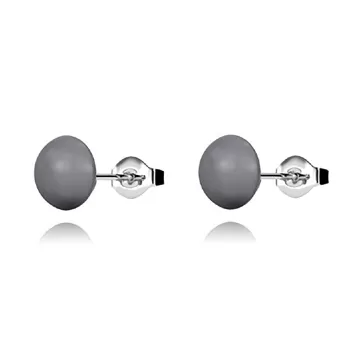 copy of Cabochon Pearl Premium Steel 10mm Earrings Embellished with Premium Grade Austrian Crystal Pearls