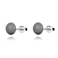 copy of Cabochon Pearl Premium Steel 10mm Earrings Embellished with Premium Grade Austrian Crystal Pearls