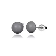 copy of Cabochon Pearl Premium Steel 10mm Earrings Embellished with Premium Grade Austrian Crystal Pearls