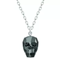 Skull pendant 13mm Necklace Embellished with Austrian Crystals