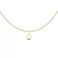 Gold Plated Premium Steel 8mm Exclusive Fantasy Round Montana Pendant Necklace Embellished with Austrian Crystal