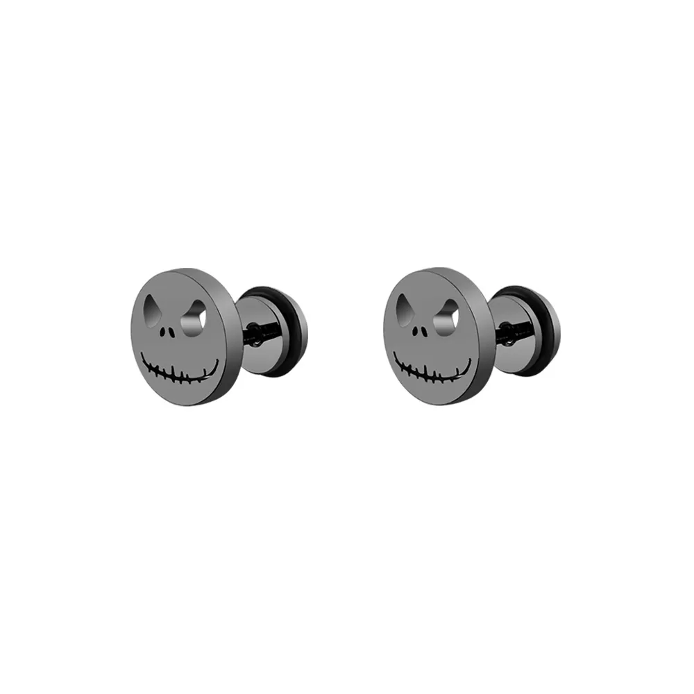 copy of Carbon Black Premium Stainless Steel Hypoallergenic Lightning Screw Back Type Stud Earrings (Made In Japan)