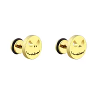 copy of Carbon Black Premium Stainless Steel Hypoallergenic Lightning Screw Back Type Stud Earrings (Made In Japan)