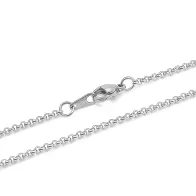 Premium Stainless Steel 316 O Shaped Slim Design 60cm Necklace Chain  (Made in Japan)