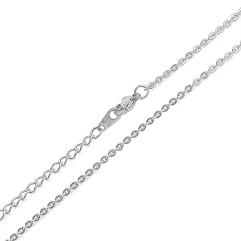 Premium Stainless Steel 316 Cable Chain Necklace Chain 45cm With 5cm Extension (Made in Japan)