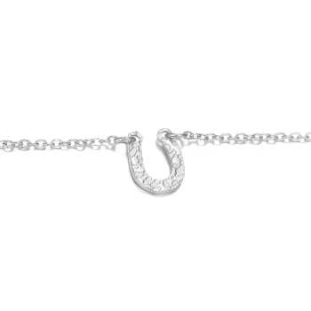 Premium Stainless Steel Lucky Horseshoe Stylish Design Necklace Chain with Extension (Made In Japan)