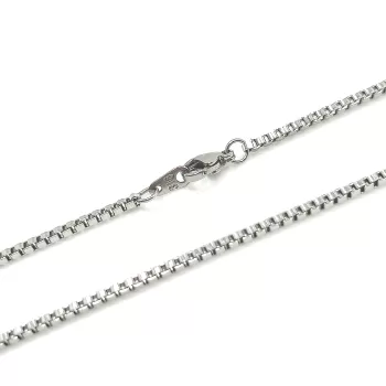 Premium Stainless Steel 316 Designer Box Women's Anklet  (Made in Japan)