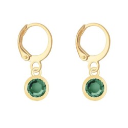 18K Gold Plated Emerald...