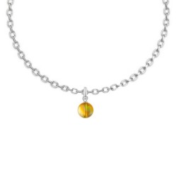 Premium Stainless Steel Metallic Sunshine Dainty Crystal Globe Bracelet (Made In Japan)