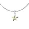 New Star Luminous Green Crystal Pendant Necklace Embellished with Premium Grade Austrian Crystal (Made In Austria)